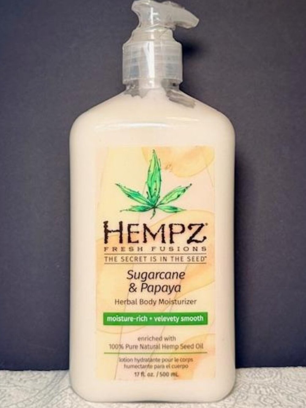 ✨ Hempz Sugarcane & Papaya Lotion 17oz – Tropical Summer Scent Hydrating
